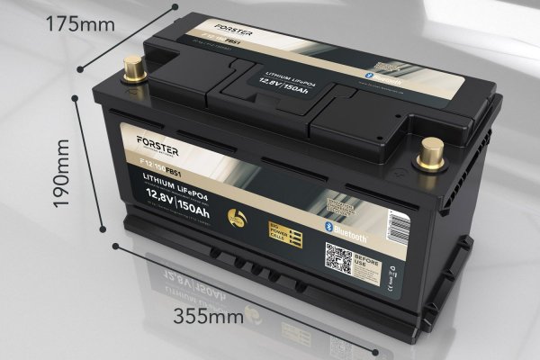Forster Lithium Accu Standaard 150Ah 12,8V BT BMS
