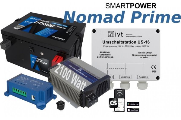 Smart Power Nomad Prime – Lithium pakket 520Ah / Omvormer 2100W / installatie incl.