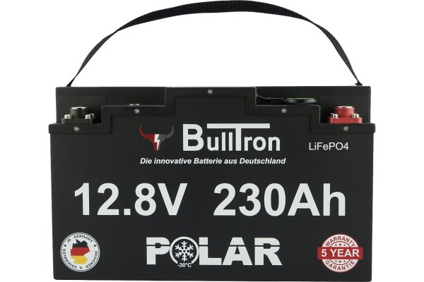 BullTron 230Ah  LiFePO4 12.8V Polar Accu met Bluetooth BMS