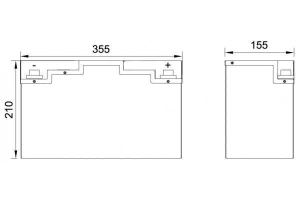 BullTron 230Ah  LiFePO4 12.8V Polar Accu met Bluetooth BMS