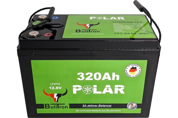 BullTron 320Ah  LiFePO4 12.8V Polar Accu  met Bluetooth BMS