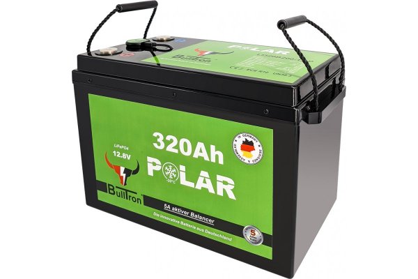 BullTron 320Ah  LiFePO4 12.8V Polar Accu  met Bluetooth BMS