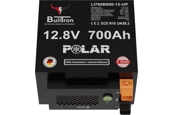 BullTron 700Ah LiFePO4 12.8V Polar Accu  met Bluetooth BMS