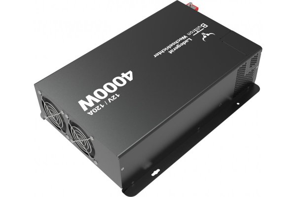 BullTron Combi Lader/Omvormer 4000W-12V/230V 120A + display