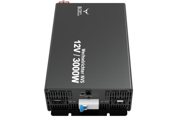 BullTron Omvormer 3000W-12V/230V Aut. + aan/uit schakelaar