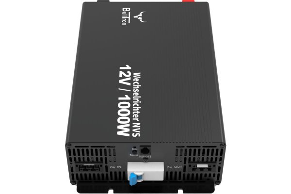 BullTron Omvormer 1000W-12V/230V Aut. + aan/uit schakelaar