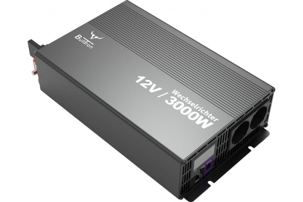 BullTron Omvormer 3000W-12V/230V  + aan/uit schakelaar