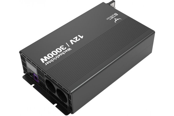 BullTron Omvormer 3000W-12V/230V  + aan/uit schakelaar