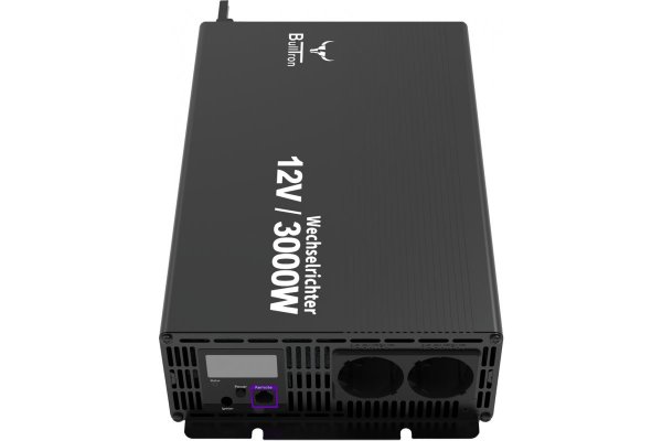 BullTron Omvormer 3000W-12V/230V  + aan/uit schakelaar