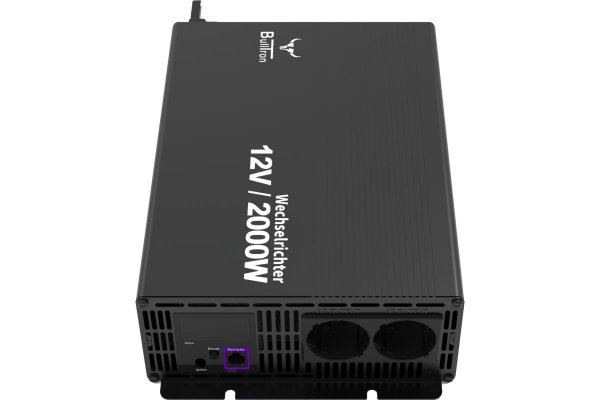 BullTron Omvormer 2000W-12V/230V  + aan/uit schakelaar