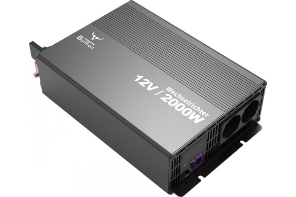 BullTron Omvormer 2000W-12V/230V  + aan/uit schakelaar