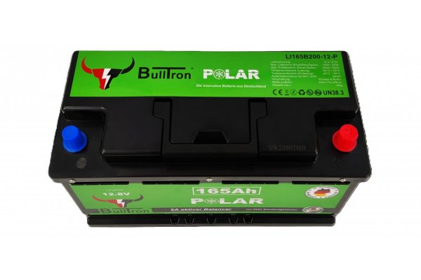 BullTron 165Ah LiFePO4 12.8V Polar Accu met Bluetooth BMS