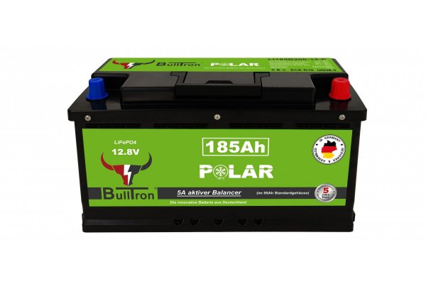 BullTron 185Ah LiFePO4 12.8V Polar Accu met Bluetooth BMS
