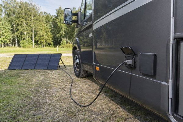 Anderson-buitenaansluiting voor mobiel zonnepaneel – inclusief MPPT en montage