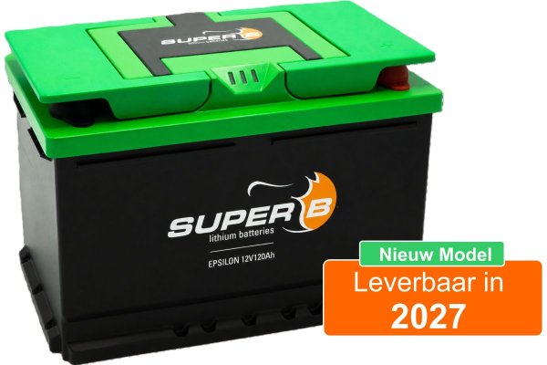 Super B Epsilon 12V 120Ah LiFePO4 accu met Bluetooth BMS