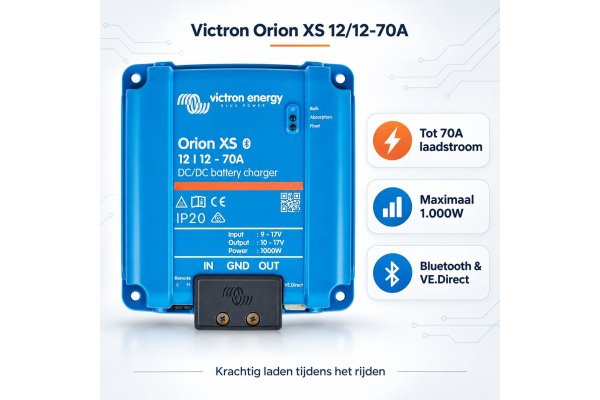 Victron Orion XS 12/12-70A DC-DC acculader