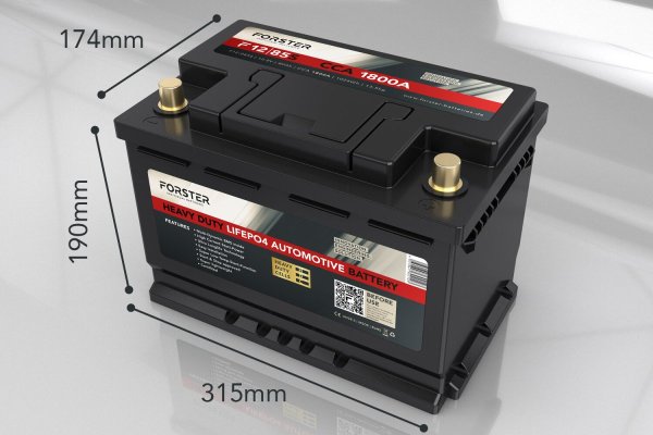 Forster Premium Lithium Start Accu 12,8V 85Ah 1800A inclusief montage