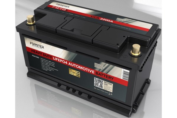 Forster Premium Lithium Start Accu 12,8V 110Ah 2200A inclusief montage