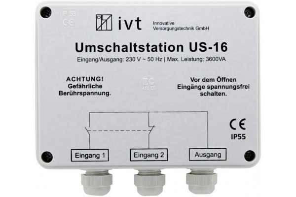 Walstroom omschakelautomaat 16A max.