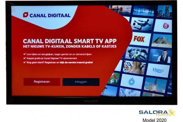 Salora 24" Travel TV 12/230 Smart Foxum Wifi DVD