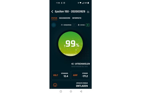 Super B Epsilon 12V150 LiFePO4 accu met Bluetooth BMS
