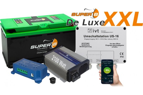 Compleet SuperB 150Ah systeem De Luxe XXL / installatie inclusief