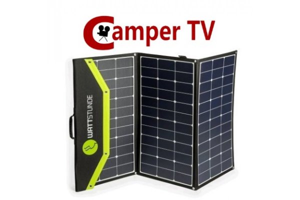 CamperTV compleet Wattstunde 200 watt klap zonnepaneel pakket