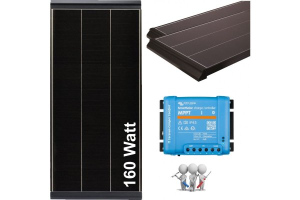 Zonnepaneel camper 1x 160 Watt inclusief regelaar en installatie