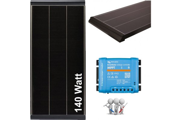 Zonnepaneel camper 1x 140 Watt inclusief regelaar en installatie