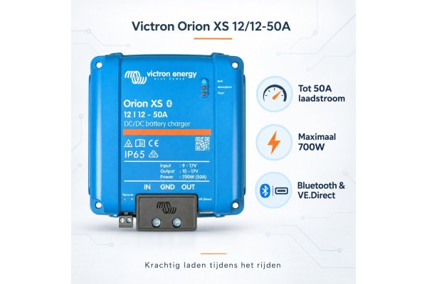 Victron Orion XS 12/12-50A DC-DC laad Booster tot 50A