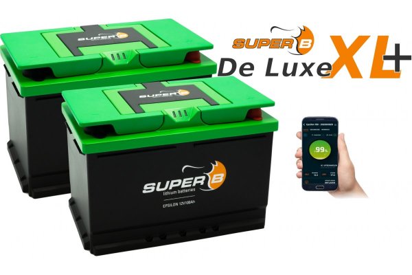 Compleet SuperB 200Ah systeem De Luxe XL Plus / installatie inclusief